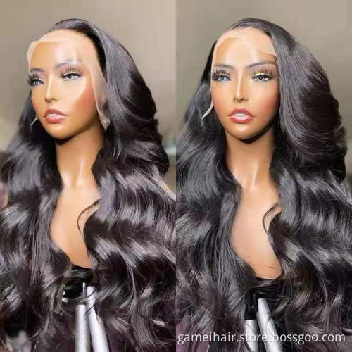 wholesale frontal custom wigs 100% Body Wave 4*4" 13*4" transparent Lace brazilian human hair lace front human hair wigs